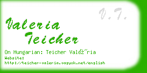 valeria teicher business card